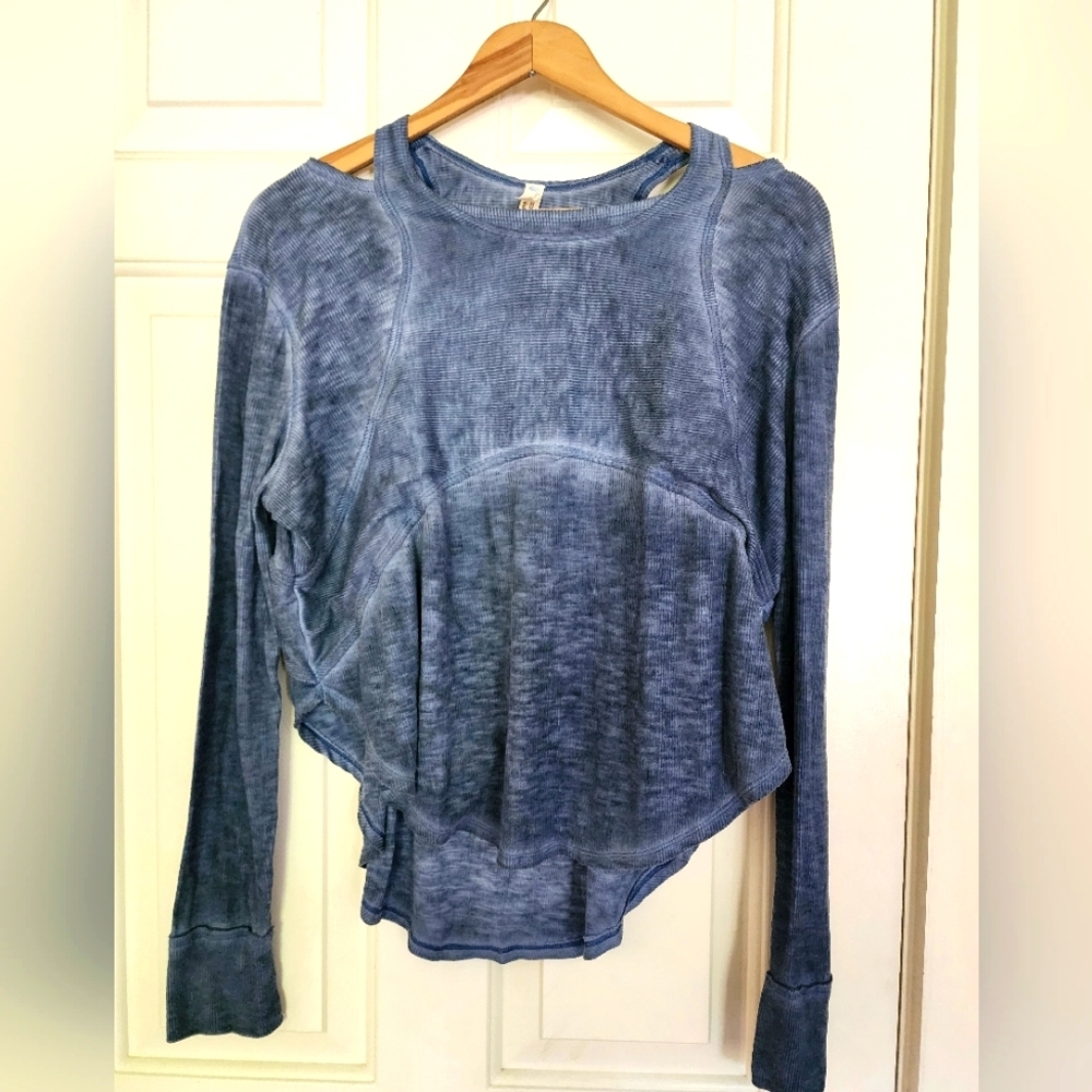 FP Movement by Free People Blue Long Sleeve Top
